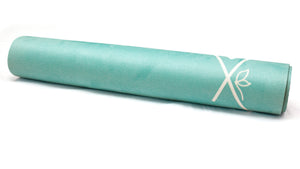 LUVe Yoga Microfibre Natural Yoga Mat - Aquamarine