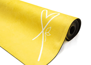 LUVe Yoga Microfibre Natural Yoga Mat - Aspen Gold