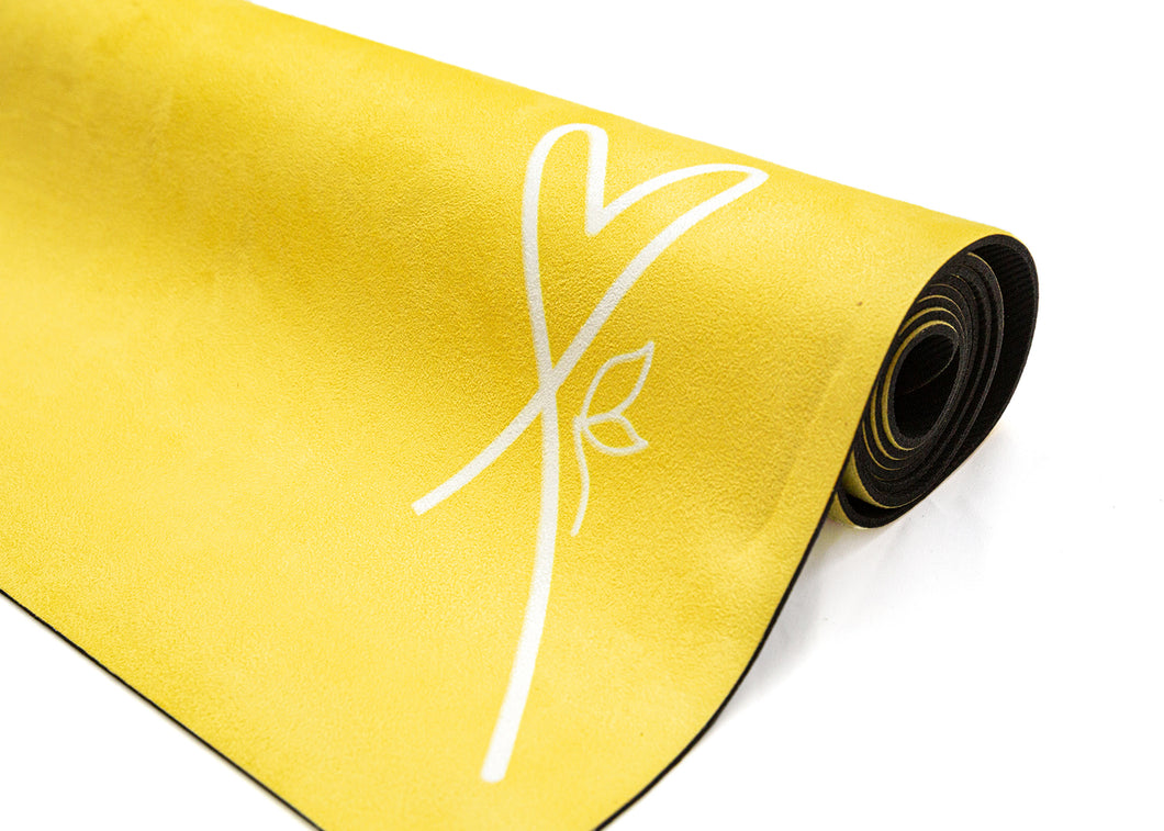 LUVe Yoga Microfibre Natural Yoga Mat - Aspen Gold – LUVe YOGA