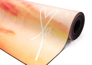 LUVe Yoga Microfibre Natural Yoga Mat - Sunrise