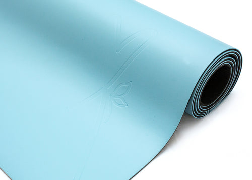 LUVe Yoga Premium Natural Yoga Mat - Aruba Blue